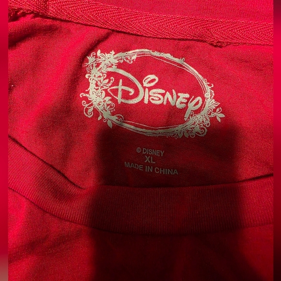 Disney Mickey Red And Black Mesh Shirt Size XL - Picture 2 of 4